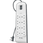 Belkin 8 Way Surge Protection Strip - 2M With 2 X 2.4Amp USB Charging