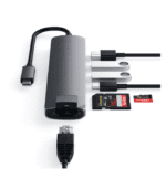 SATECHI - Type-C Slim Multiport with Ethernet Adapter - Space Gray