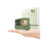 ميوزن أو تي آر - مكبّر صوت بلوتوث لاصق مغناطيسي للثّلّاجة - أخضر