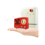 MUZEN OTR Sticker Magnet Fridge Bluetooth Speaker - Red