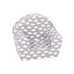 Delsit Arm Chair - Grey with White Clouds