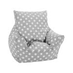 Delsit Bean Chair - Grey W. Dots