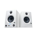 PreSonus Eris 3.5 2nd Gen HD Professional Studio Monitors with 3.5" Woven Composite Woofer, 1" Silk-Dome Tweeter, 50W Class AB Power and Tuning Controls (Auxillary) - Pair (White)