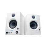 PreSonus Eris 3.5 BT 2nd Gen HD Professional Studio Monitors with 3.5" Woven Composite Woofer, 1" Silk-Dome Tweeter, 50W Class AB Power and Tuning Controls (Auxillary) - Pair (White)