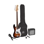 SX Guitar SB2-SK-3TS Precision Electric Bass Package Guitar - Sunburst