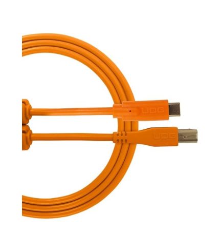 UDG - U96001OR UDG Ultimate Audio Cable USB 2.0 C-B Orange Straight 1.5m