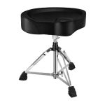 Donner Drum Stool Adjustable Drum Throne Padded Stool Motorcycle Style Drum Chair for Music Show
