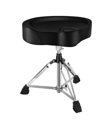 Donner Drum Stool Adjustable Drum Throne Padded Stool Motorcycle Style Drum Chair for Music Show