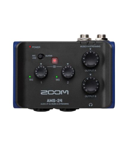 Zoom AMS-24 2x4 USB Audio Interface for Music and Streaming - 2 Years Warranty