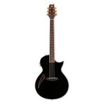 ESP - LTD TL-6 Thinline Acoustic Guitar, Black Finish