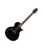 ESP - LTD TL-6 Thinline Acoustic Guitar, Black Finish - Image 5