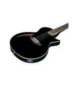 ESP - LTD TL-6 Thinline Acoustic Guitar, Black Finish - Image 3