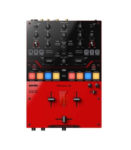 DJM-S5
Scratch-style 2-channel DJ mixer (gloss red)