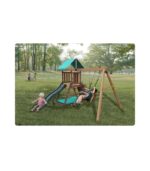 MountPeak - MP76139 Matterhorn Swing Set & Playhouse - Image 2