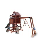 MountPeak - MP76140 Vinson Massif Swing Set & Playhouse with wooden roof - Image 6