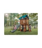MountPeak - MP76142 Logan Swing Set & Playhouse with balcony - Image 7