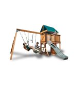 MountPeak - MP76142 Logan Swing Set & Playhouse with balcony - Image 3