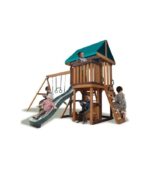 MountPeak - MP76142 Logan Swing Set & Playhouse with balcony - Image 2