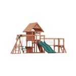 MountPeak - MP76143 Double Decker Everest Swing Set & Playhouse with wooden roof