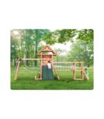 ⁦ماونت بيك - مجموعة أرجوحة وملعب إيفرست ذات الطابقين إم بي ٧٦١٤٣ بسقف خشبي⁩ - الصورة ⁦3⁩