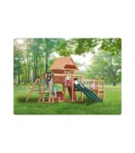 ⁦ماونت بيك - مجموعة أرجوحة وملعب إيفرست ذات الطابقين إم بي ٧٦١٤٣ بسقف خشبي⁩ - الصورة ⁦2⁩