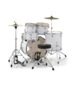 Pearl Roadshow 5-pcs Drum Set 2216B/1008T/1209T/1616F/1455S with Cymbal & Hardware Pure White Finish - Image 3