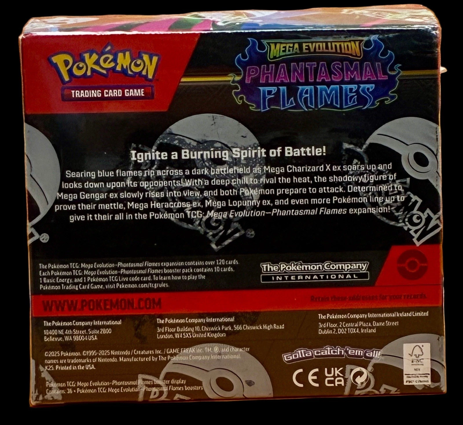 Pokémon TCG ME02 Phantasmal Flames Booster Box - Sealed and New!