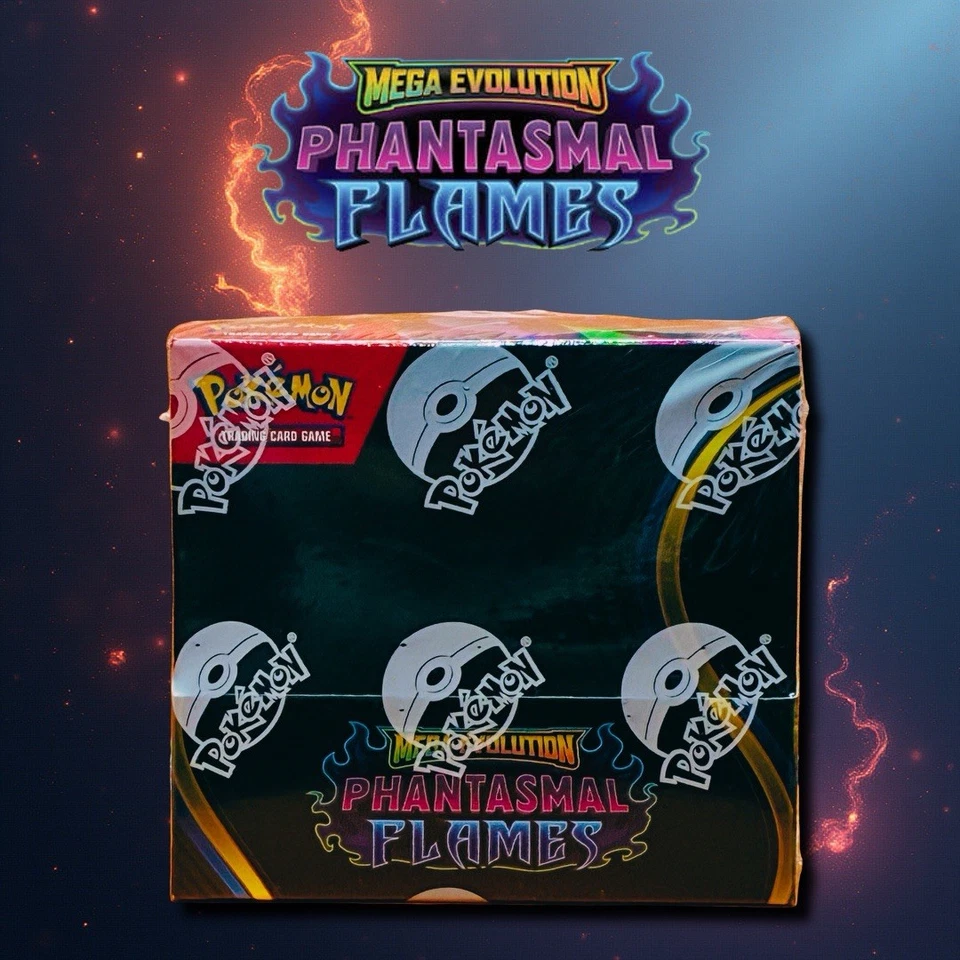 Pokémon TCG ME02 Phantasmal Flames Booster Box - Sealed and New!