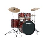 TAMA RM52KH4-RDS 5-piece complete kit with 22" bass drum - no throne & cymbals - Red Stream
