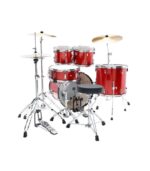 TAMA ST52H6-CDS STAGESTAR 5-piece complete kit with 22" bass drum - Candy Red Sparkle - Image 3