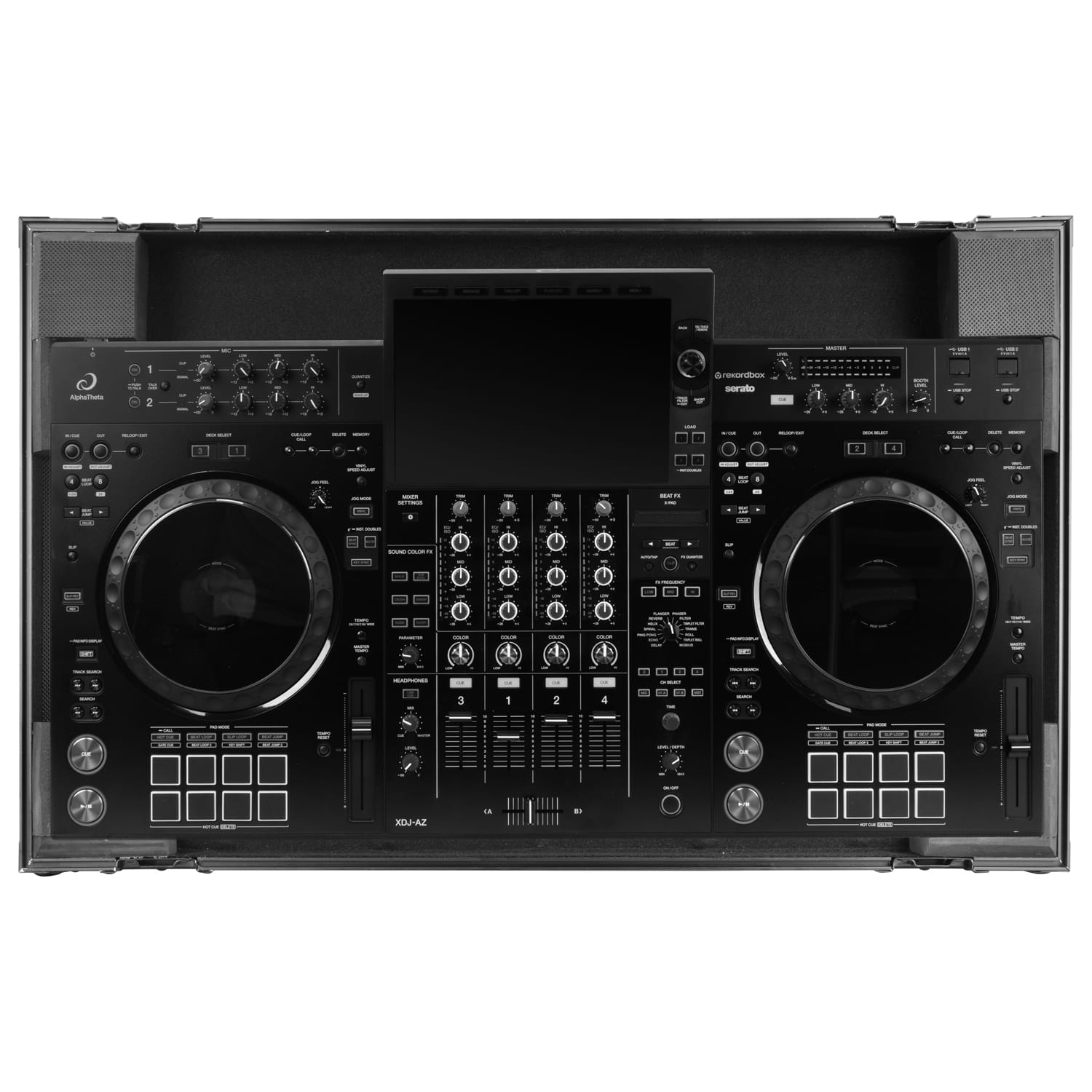 Odyssey AlphaTheta XDJ-AZ Black Label Flight Case with Wheels