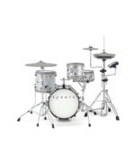 EFNOTE - E Mini Standard 4 Pieces Electric Drum Set Includes 3 Cymbals, Snare & Cymbal Stand, White Sparkle Finish (Kick Pedal & Hi Hat Stand Not Included)