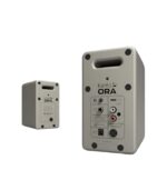 ⁦كانتو أوديو - أورا سماعات مرجعية مكتبية مدمجة بقدرة ١٠٠ واط مع مدخل يو إس بي - سي وبلوتوث - رمادي فاتح هادئ، زوج⁩ - الصورة ⁦4⁩