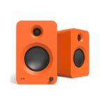 Kanto Audio - REN 200W Powered Bookshelf Speakers with HDMI ARC, USB-C, and Bluetooth 5.3 - Matte Orange, Pair