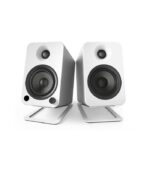 Kanto Audio - S4W Angled Desktop Speaker Stands for Midsize Speakers - White, Pair - Image 2