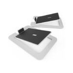 Kanto Audio - S6W Angled Desktop Speaker Stands for Large Speakers - White, Pair
