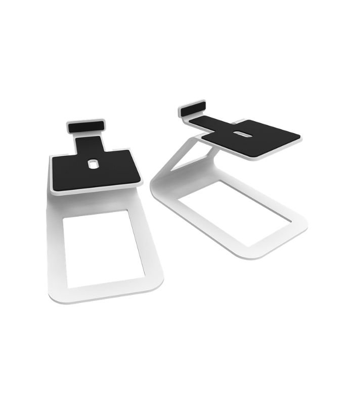 SE4W (1) كانتو أوديو - إس إي ٤دبليو قواعد سماعات مكتبية مرتفعة للسماعات متوسطة الحجم - أبيض - الصورة 1