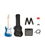 Fender - SQUIER 372820602 Affinity Series Stratocaster HSS Pack, Maple Fingerboard, Lake Placid Blue, Gig Bag, 15G - 230V EU