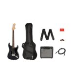 Fender - SQUIER 372821669 Affinity Series™ Stratocaster® HSS Pack, Laurel Fingerboard, Charcoal Frost Metallic, Gig Bag, 15G - 230V EU
