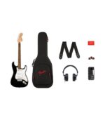 Fender - SQUIER 372873106 Affinity Series® Stratocaster® Mustang™ Micro Pack, Laurel Fingerboard, Black, Gig Bag, HD9, US, CA, EU, AU, JP