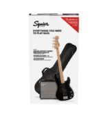 Fender - SQUIER 372981606 Affinity Series™ Precision Bass® PJ Pack, Maple Fingerboard, Black, Gig Bag, Rumble 15 - 230V EU - Image 2