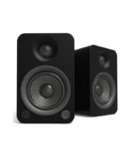 Kanto Audio - YU4 140W Powered Bookshelf Speakers with Bluetooth and Phono Preamp - Matte Black, Pair