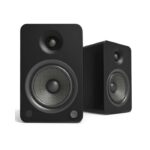 Kanto Audio - YU6 200W Powered Bookshelf Speakers with Bluetooth and Phono Preamp - Matte Black, Pair