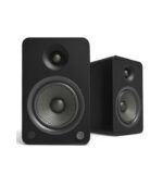 Kanto Audio - YU6 200W Powered Bookshelf Speakers with Bluetooth and Phono Preamp - Matte Black, Pair