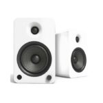 Kanto Audio - YU6 200W Powered Bookshelf Speakers with Bluetooth and Phono Preamp - Matte White, Pair