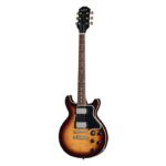 Epiphone - Les Paul Double Cut Figured Electric Guitar - Bourbon Burst