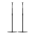 كانتو أوديو - إس إل إتش قواعد سماعات عالمية قابلة لضبط الارتفاع للسماعات الطرفية بوزن يصل إلى ٩ أرطال - زوج من القواعد (أسود)