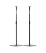 كانتو أوديو - إس إل إتش قواعد سماعات عالمية قابلة لضبط الارتفاع للسماعات الطرفية بوزن يصل إلى ٩ أرطال - زوج من القواعد (أسود)