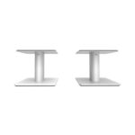 كانتو أوديو - إس بي ٦ إتش دي دبليو قواعد سماعات مكتبية عالمية مقاس ٦ بوصة مع نظام إدارة الكابلات زوج من القواعد - أبيض