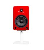 ⁦كانتو أوديو - إس بي ٦ إتش دي دبليو قواعد سماعات مكتبية عالمية مقاس ٦ بوصة مع نظام إدارة الكابلات زوج من القواعد - أبيض⁩ - الصورة ⁦2⁩